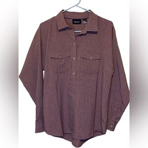 Marmot Becka Burgundy Pullover Long-Sleeve Sun Shirt